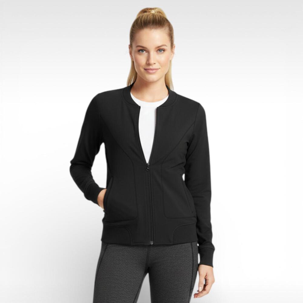 Athleta Black Bombtastic Bomber Jacket - Size Small (S) - Full Zip
